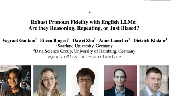 Robust Pronoun Fidelity with English LLMs: Are they Reasoning, Repeating, or Just Biased?