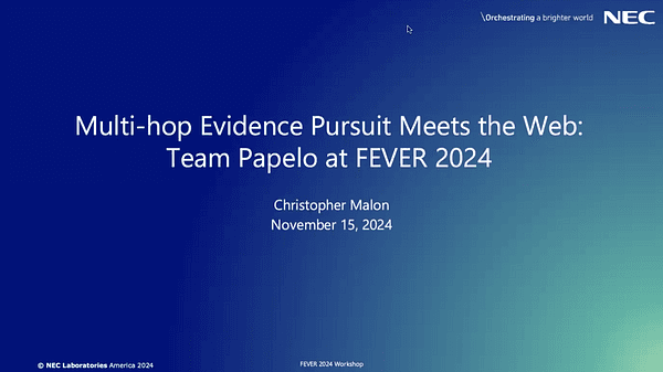Multi-hop Evidence Pursuit Meets the Web: Team Papelo at FEVER 2024