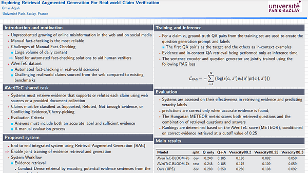 Exploring Retrieval Augmented Generation For Real-world Claim Verification
