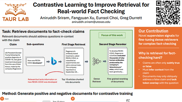 Contrastive Learning to Improve Retrieval for Real-World Fact Checking