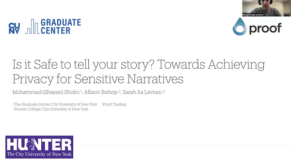 Is It Safe to Tell Your Story? Towards Achieving Privacy for Sensitive Narratives