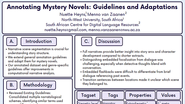 Annotating Mystery Novels: Guidelines and Adaptations