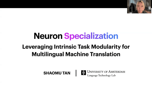 Neuron Specialization: Leveraging Intrinsic Task Modularity for Multilingual Machine Translation