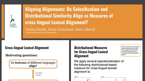 Aligning Alignments: Do Colexification and Distributional Similarity Align as Measures of cross-lingual Lexical Alignment?