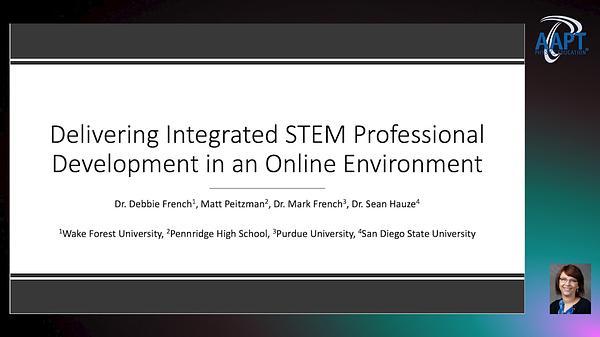 Delivering Integrated STEM Professional Development in an Online Environment