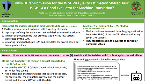 TMU-HIT’s Submission for the WMT24 Quality Estimation Shared Task: Is GPT-4 a Good Evaluator for Machine Translation?
