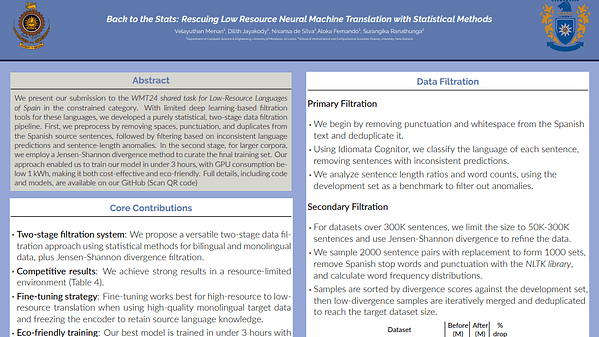 Back to the Stats: Rescuing Low Resource Neural Machine Translation with Statistical Methods