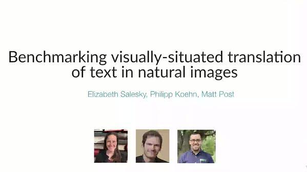 Benchmarking Visually-Situated Translation of Text in Natural Images