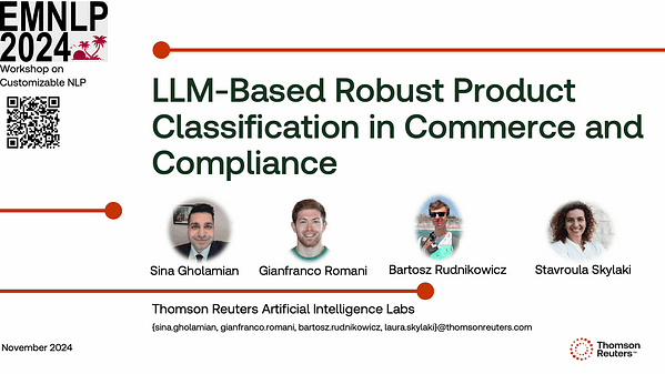 LLM-Based Robust Product Classification in Commerce and Compliance