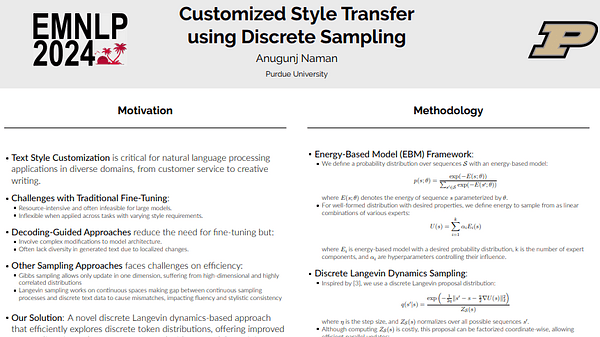 Customized Style Transfer using Discrete Sampling