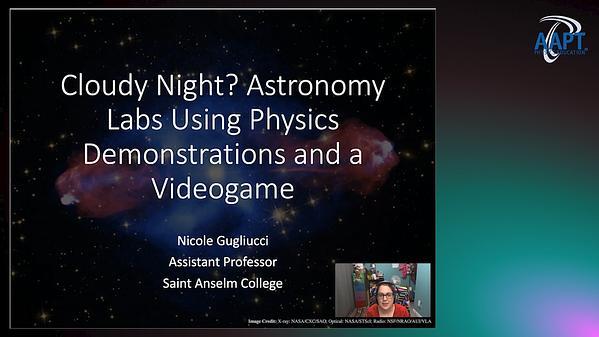 Cloudy Night? Astronomy Labs Using Physics Demonstrations and a Videogame