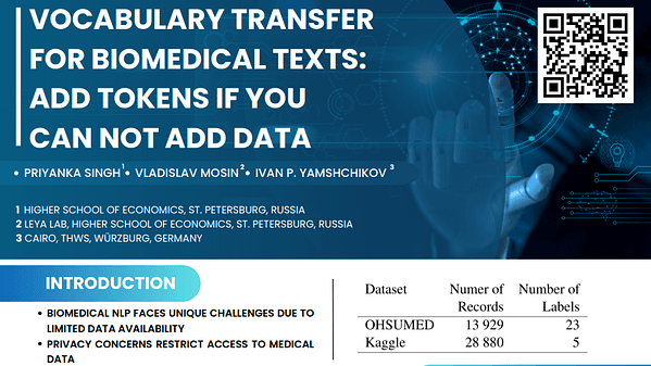 Vocabulary Transfer for Biomedical Texts: Add Tokens if You Can Not Add Data