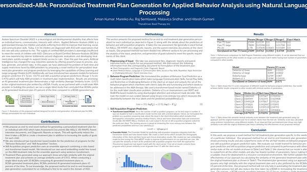 Personalized-ABA: Personalized Treatment Plan Generation for Applied Behavior Analysis using Natural Language Processing
