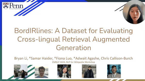 BordIRlines: A Dataset for Evaluating Cross-lingual Retrieval Augmented Generation