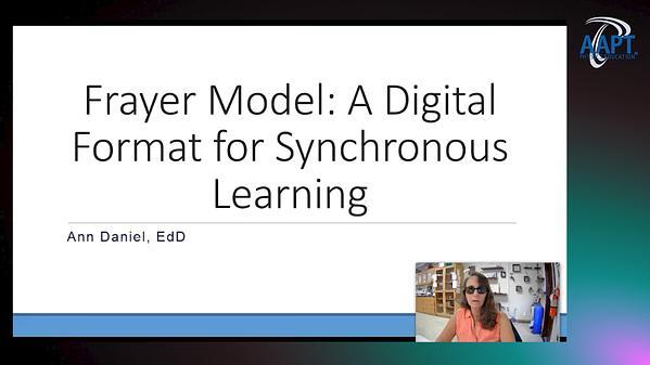 Frayer Model: A Digital Format for Synchronous Learning