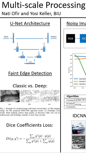 Multi-scale Processing of Noisy Images using Edge Preservation Losses