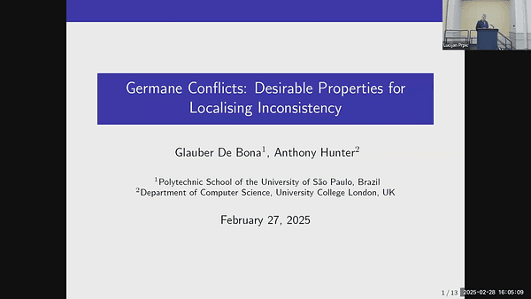 Germane Conflicts: Desirable Properties for Localising Inconsistency