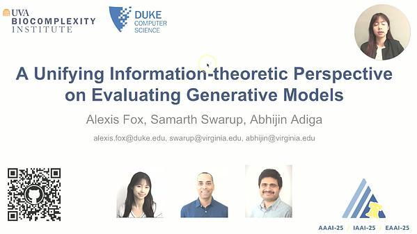 A Unifying Information-theoretic Perspective on Evaluating Generative Models