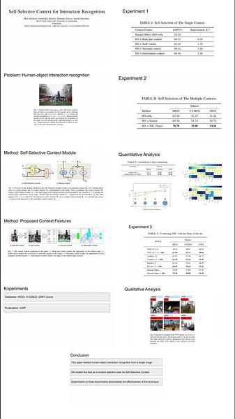 Self-Selective Context for Interaction Recognition