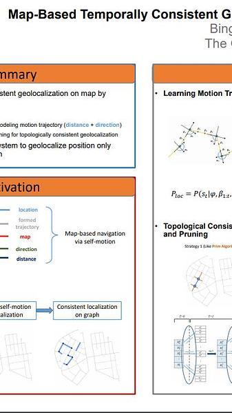 Map-Based Temporally Consistent Geolocalization through Learning Motion Trajectories