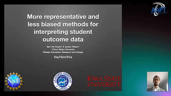 More representative and less biased methods for interpreting student outcome data