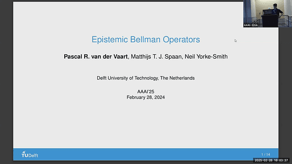 Epistemic Bellman Operators
