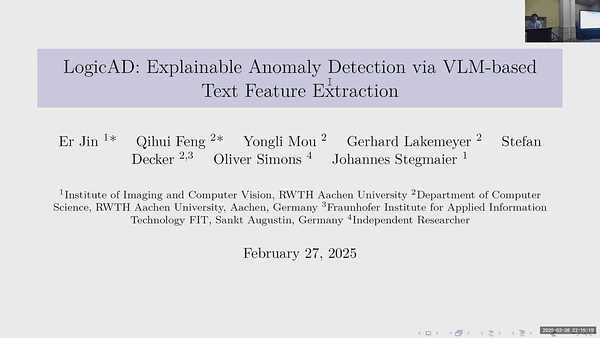 LogicAD: Explainable Anomaly Detection via VLM-based Text Feature Extraction