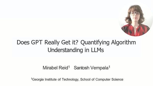 Does GPT Really Get It? A Hierarchical Scale to Quantify Human and AI’s Understanding of Algorithms