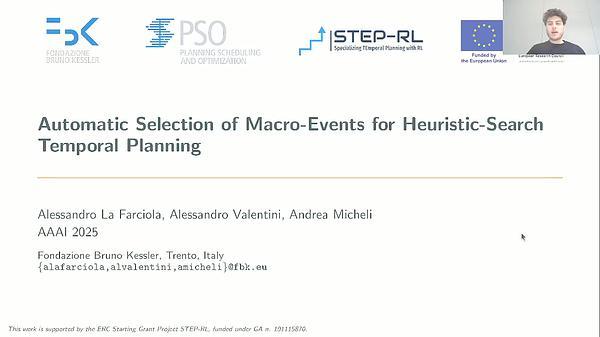 Automatic Selection of Macro-Events for Heuristic-Search Temporal Planning