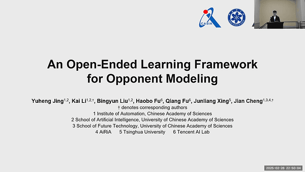 An Open-Ended Learning Framework for Opponent Modeling