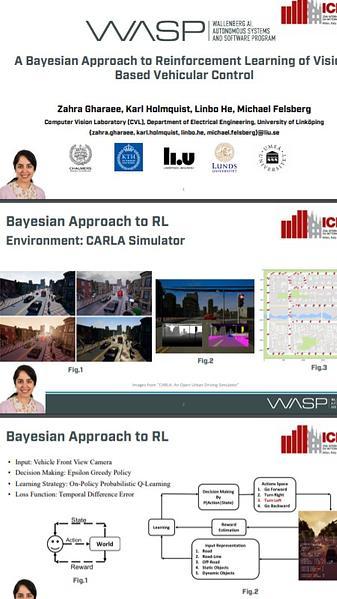 A Bayesian Approach to Reinforcement Learning of Vision-Based Vehicular Control