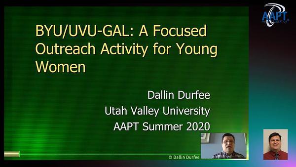 BYU/UVU-GAL: A Focused Outreach Activity for Young Women