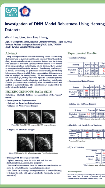 Investigation of DNN Model Robustness Using Heterogeneous Datasets