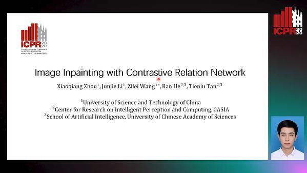 Image Inpainting with Contrastive Relation Network