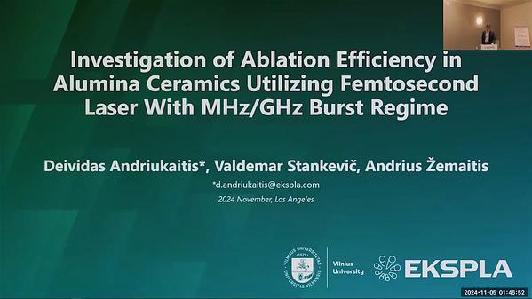 Investigation of Ablation Efficiency in Alumina Ceramics Utilizing Femtosecond Laser With MHz/GHz Burst Regime