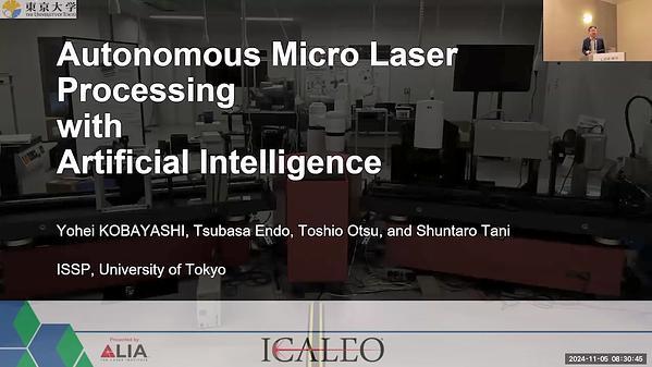 Autonomous Micro Laser Processing with Artificial Intelligence