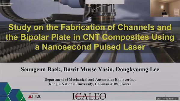 A Study on the Fabrication of Channels and the Bipolar Plate in CNT Composites Using a Nanosecond Pulse Laser
