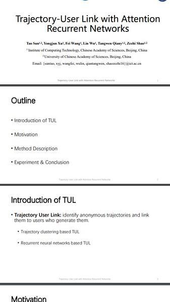 Trajectory-User Link with Attention Recurrent Networks