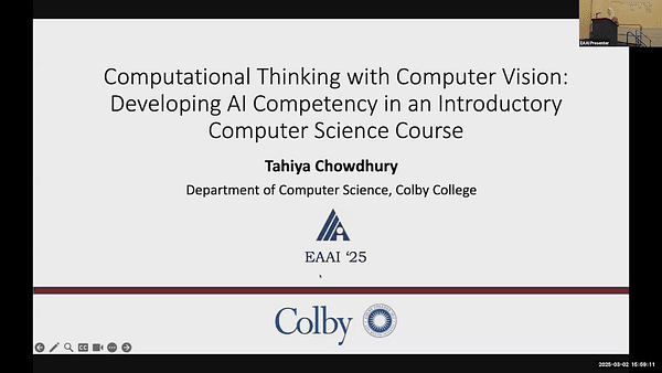 Computational Thinking with Computer Vision: Developing AI Competency in an Introductory Computer Science Course