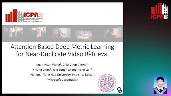 Attention-Based Deep Metric Learning for Near-Duplicate Video Retrieval