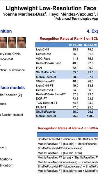 Lightweight Low-Resolution Face Recognition for Surveillance Applications