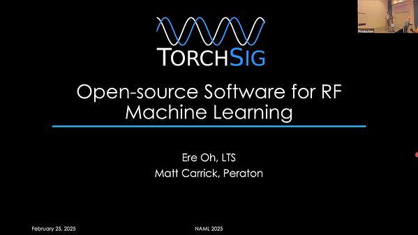 TorchSig: Open-source Software for RF Machine Learning