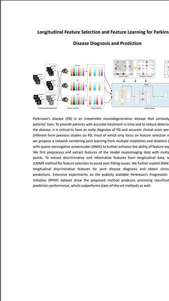 Longitudinal Feature Selection and Feature Learning for Parkinson’s Disease Diagnosis and Prediction