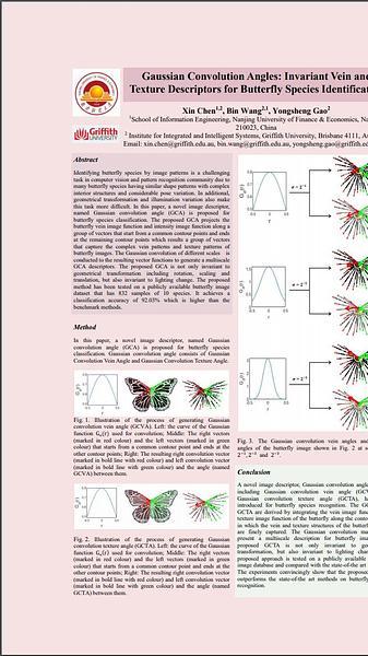 Gaussian Convolution Angles: Invariant Vein and Texture Descriptors for Butterfly Species Identification