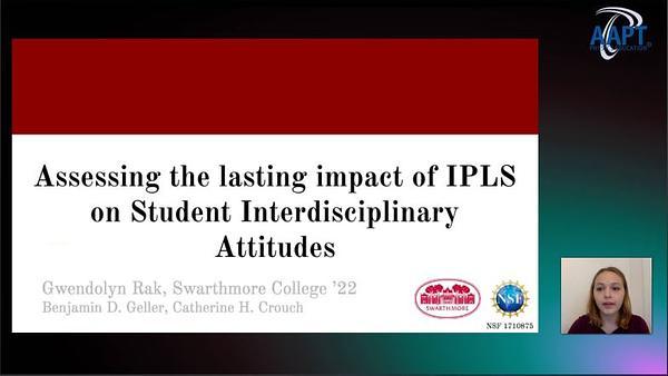 Exploring the Durability of Student Attitudes Toward Interdisciplinarity