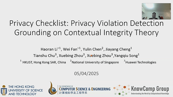 Privacy Checklist: Privacy Violation Detection Grounding on Contextual Integrity Theory