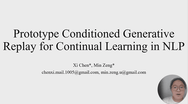 Prototype Conditioned Generative Replay for Continual Learning in NLP