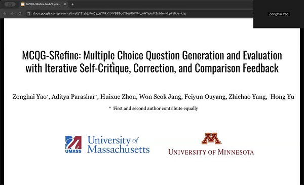MCQG-SRefine: Multiple Choice Question Generation and Evaluation with Iterative Self-Critique, Correction, and Comparison Feedback