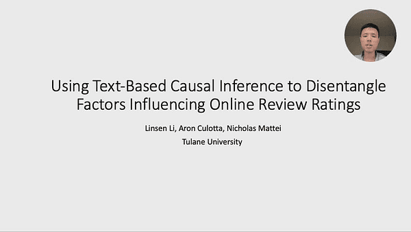 Using Text-Based Causal Inference to Disentangle Factors Influencing Online Review Ratings