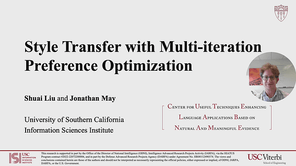 Style Transfer with Multi-iteration Preference Optimization
